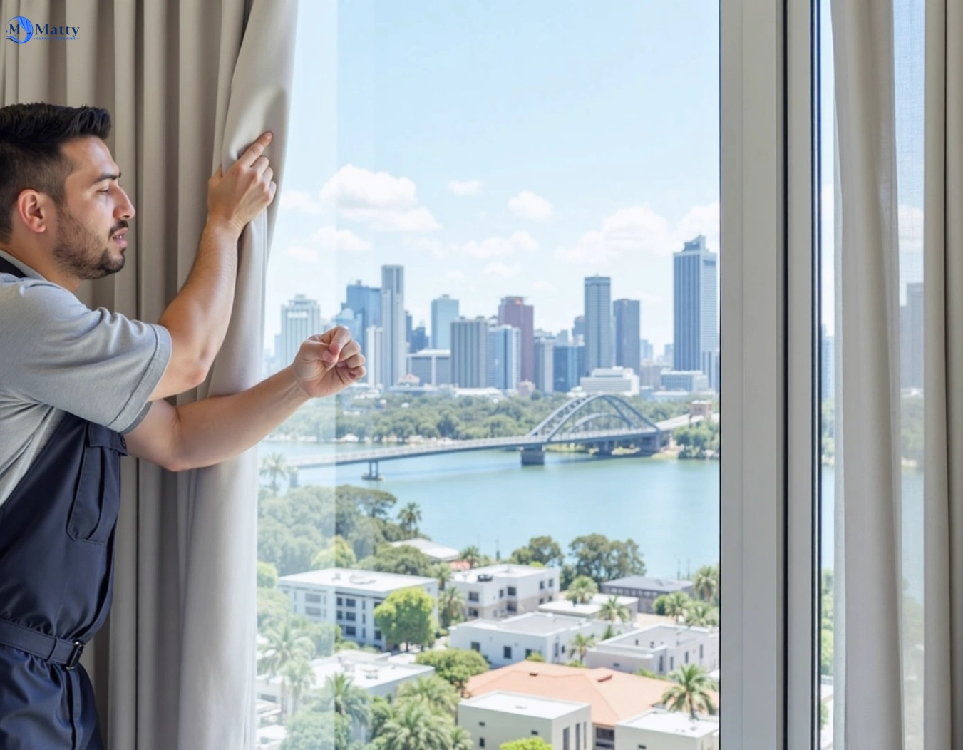 Professional curtain steam cleaning service rouse-hill-nsw QLD by Matty Curtain Cleaning