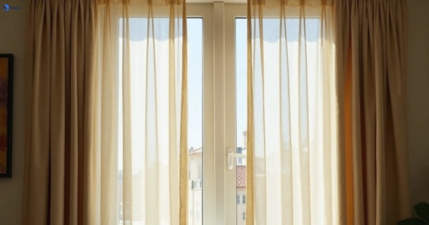 Dull dusty drapes in rouse-hill-nsw before professional cleaning